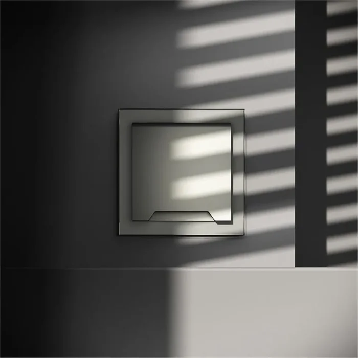 Розетка 1-м СП S70 16А с заземл. защ. шторки + крышка механизм сталь Voltum VLS040305