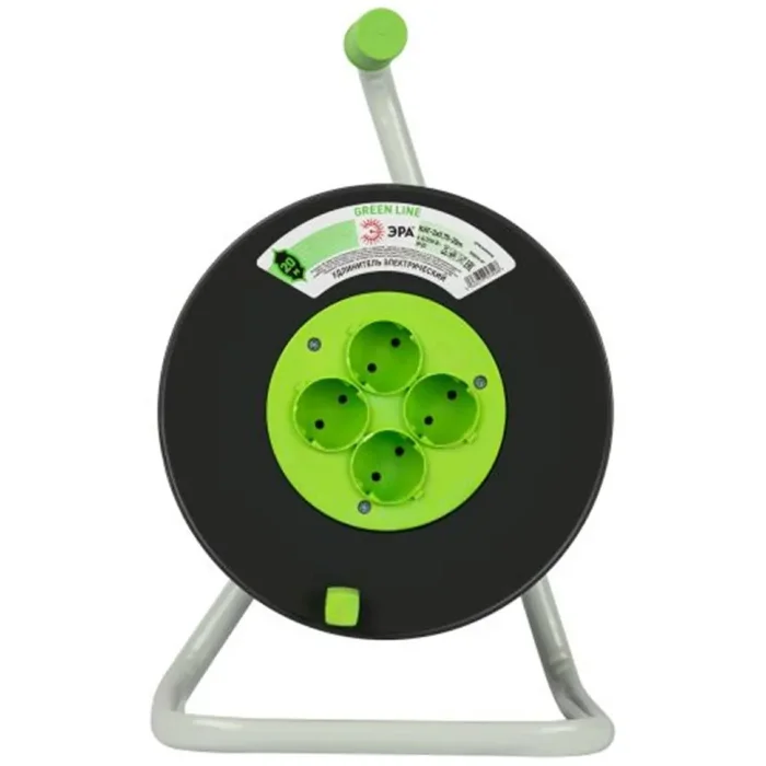 Удлинитель на пластик. катушке 4х20м без заземл. KAT-2x0.75-20m Greenline ПВС 2х0.75 Эра Б0065069