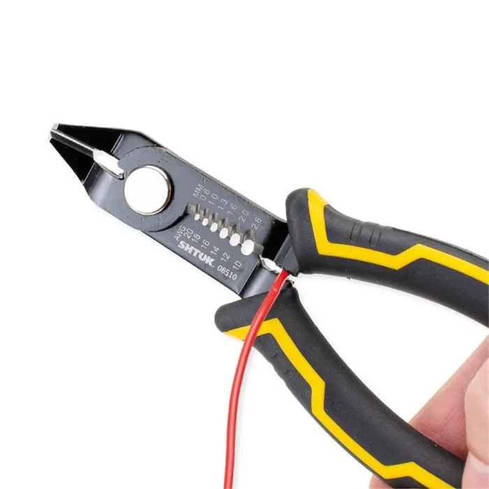 Кусачки диагональные 150мм снятие изоляции 0.8-2.6мм (08510) SHTOK 376314