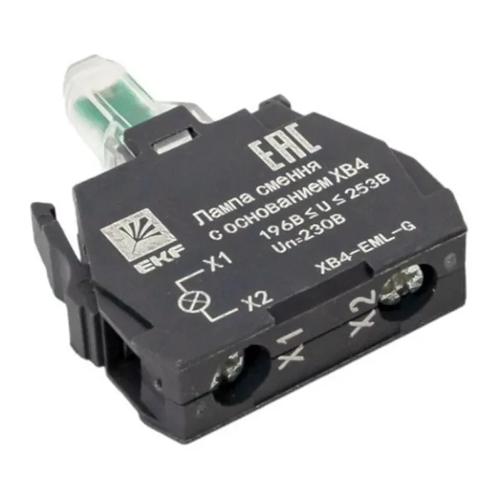 Лампа сменная с основанием XB4 зел. 230В PROxima EKF XB4-EML-G