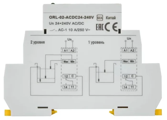 Реле наполн./дренаж ORL 24-240В AC/DC IEK ORL-02-ACDC24-240V