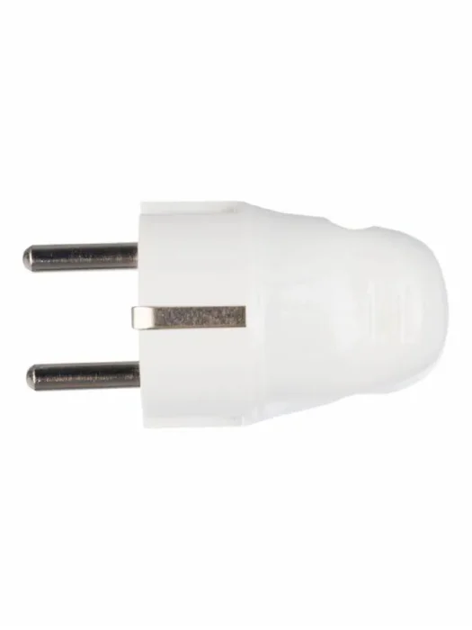 Вилка угловая ВПу11-01-Ст разборная с заземл. 16А бел. IEK EVP11-16-01-K01