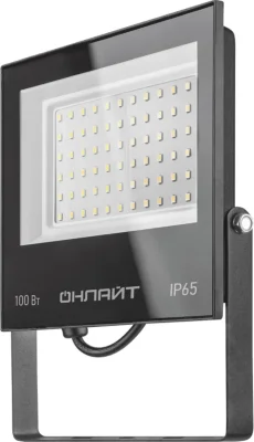 Прожектор светодиодный 90 500 OFL-03-100-6.5K-BL-IP65-LED 100Вт 6500K IP65 8000лм черн. ОНЛАЙТ 90500