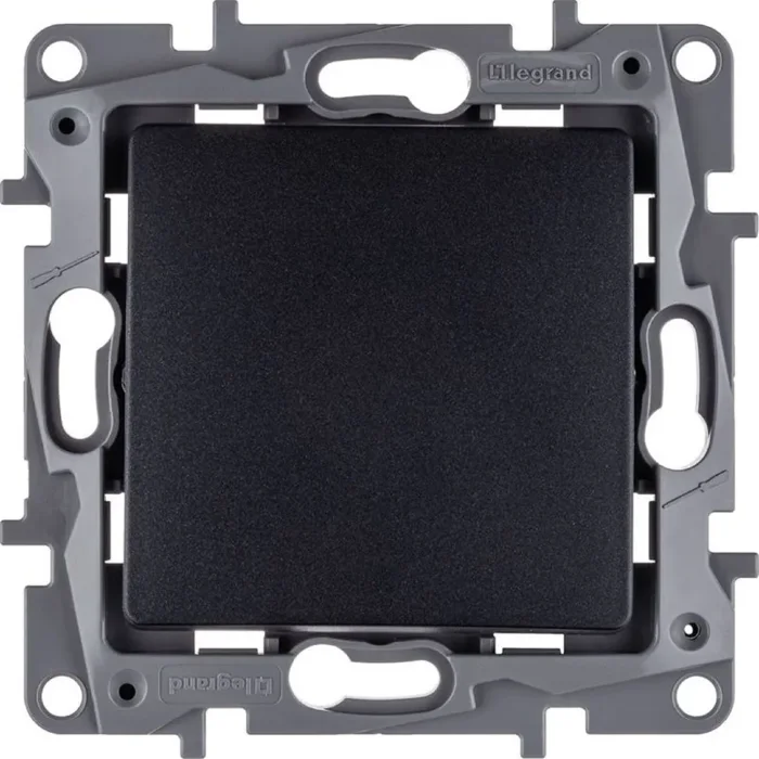 Выключатель 1-кл. СП Etika 10А IP20 250В 10AX авт. зажимы механизм антрацит IEK 672601