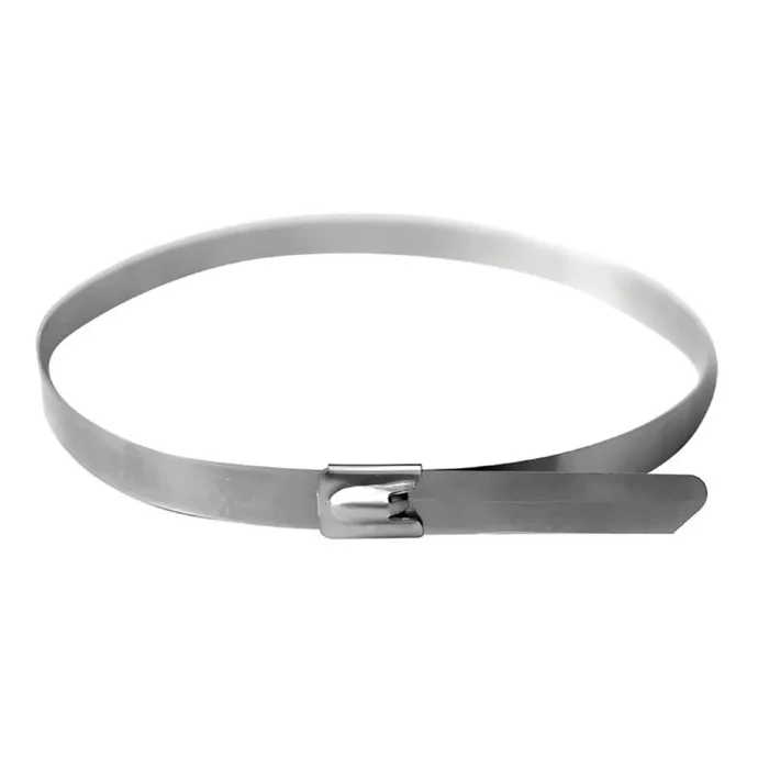 Хомут кабельный 4.6х150 нерж. сталь AISI 304 серебр. (уп.50шт) DKC 27403